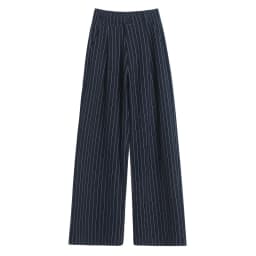 2025 New Autumn Vintage Striped Loose Women's Wide Leg Pant Button Spring High Waist Female Straight Office Full Length Trousers