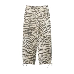 HipSeam Women's Zebra Stripes Pants New 2026 Summer Fashion Mid-waist Trousers with Lace Tie Casual Female Streetwear Pants