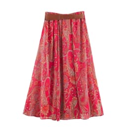 BSAY Summer Bohemian Women Bow Halter Neck Sleeveless Top High‑Waist Flowy Long Skirt With Belt Holiday 2‑Piece Matching Outfit