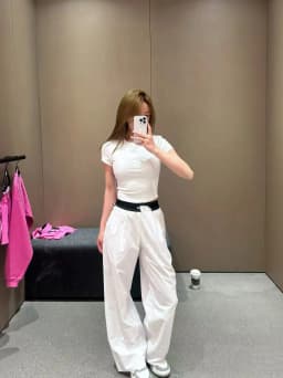 2026 Loose Casual Pants Women's Summer High Waist and Thin Yoga Pants Breathable Drape Straight Mouth Wide Leg Sweatpants