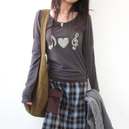 Karrram Japanese Y2k Heart Print T-shirt Vintage Harajuku Long Sleeve Gray T Shirt Korean 2000s Style Streetwear American Retro