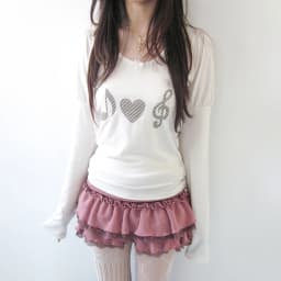 Karrram Japanese Y2k Heart Print T-shirt Vintage Harajuku Long Sleeve Gray T Shirt Korean 2000s Style Streetwear American Retro