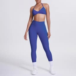 Women 2pcs Patchwork Sport Yoga Suit Training Sleeveless Sport Gym Tops Tummy Control Slimming Booty Leggings Yoga Suit Sports
