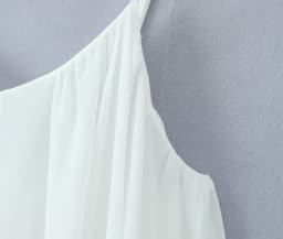 2025 BOHO Women White Big Backless Sling Dress O Neck Back Zipper Loose Swing Mini Short Dresses Holiday Robe