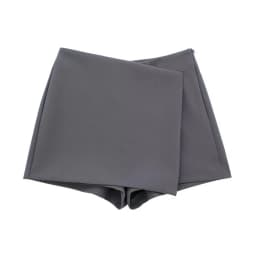 Women Fashion Pareo Style Asymmetric Shorts Skirts Vintage High Waist Side Zipper Female Skort Mujer