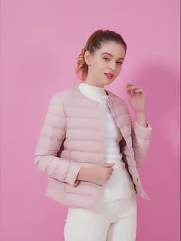 2026 New Arrivals Autumn Winter Warm Women White Duck Down Slim Jackets Female Fashion Ultra Lightweight Packable Puffer Coats