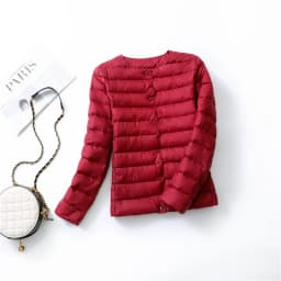 2026 New Arrivals Autumn Winter Warm Women White Duck Down Slim Jackets Female Fashion Ultra Lightweight Packable Puffer Coats