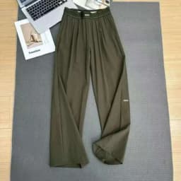 2026 Loose Casual Pants Women's Summer High Waist and Thin Yoga Pants Breathable Drape Straight Mouth Wide Leg Sweatpants
