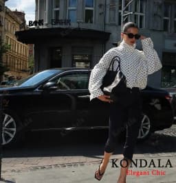 Lady Casual Polka Dot Jacket Stand-up Collar Bubble Yarn Loose Jacket 2026 Spring Fall Fashion High Street Holiday Women Jacket