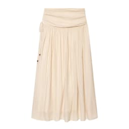 NLZGMSJ 2026 Summer Casual Women Suit O-neck Wrinkle Effect Short Blouse Zipper Long Straight Skirt Fashion Holiday Sets