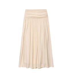 NLZGMSJ 2026 Summer Casual Women Suit O-neck Wrinkle Effect Short Blouse Zipper Long Straight Skirt Fashion Holiday Sets
