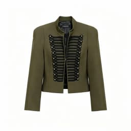 Women Vintage Slim Jacket Spring Women Trends Elegant Napoleon Jackets Ladies High Street Chic Shoulder Padded Blazer