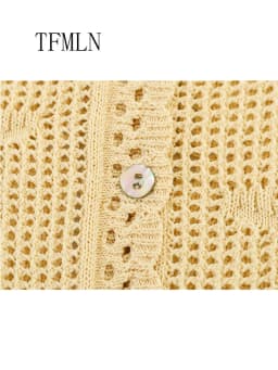 Summer Women Knitted Sweater Tops 2026 New Fashion Casual Short Sleeved Casual Cardigan Top Women's Single Breasted Cothing
