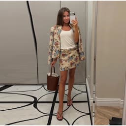 Vintage Floral Printed Jacket Mandarin Collar Long Sleeve Single Breasted Cropped Straight Coats Women Autumn Outfit Streetwear