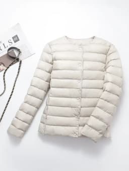 NewBang Matt Fabric Light Jacket Female Ultra Light Down Jacket Women Slim Windbreaker Without Collar Lightweight Warm Coat