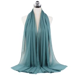 Muslim Chiffon Hijab Scarf Women Long Solid Color Head Wrap For Women Hijabs Scarves Ladies Muslim Veil Jersey Hijabs