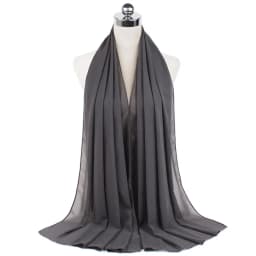 Muslim Chiffon Hijab Scarf Women Long Solid Color Head Wrap For Women Hijabs Scarves Ladies Muslim Veil Jersey Hijabs