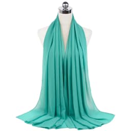 Muslim Chiffon Hijab Scarf Women Long Solid Color Head Wrap For Women Hijabs Scarves Ladies Muslim Veil Jersey Hijabs