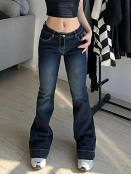 New Flare Jeans Women's Low Waist Trousers Vintage Aesthetic Denim Pants Streetwear Mom Casual Korean Fashion Y2k Jeans