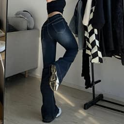 New Flare Jeans Women's Low Waist Trousers Vintage Aesthetic Denim Pants Streetwear Mom Casual Korean Fashion Y2k Jeans