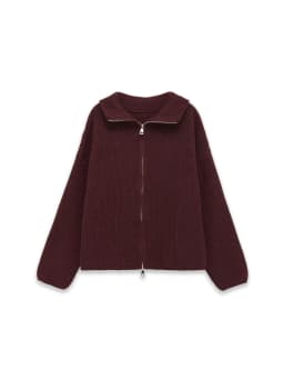 Spring New Arrivals Women's Loose and Lazy Style Sweater Cardigan Flared Lapel Long Sleeve Double Chain Stripe Knit Coat