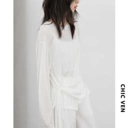CHIC VEN Fashion Women's Pullovers Tees O Neck New Loose Solid Long Sleeve Female T-shirt Thin Female Top Spring Autumn 2025