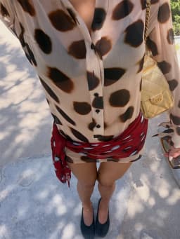 Leopard Printed Women's Short Dress Scarf Outfits Lapel Long Sleeve Button Dresses 2 Pieces 2026 Summer Holiday Beach Vestidos