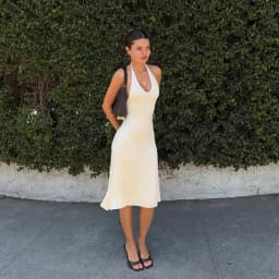 Sexy Bodycon Midi Dress Women's V Neck Backless Lace-up Curvy Dresses Summer Evening Party Birthday Beach 2026 Holiday Vacation