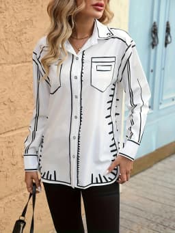 Fashion Printed Ladies Shirts New Chic Women Blouses Spring Summer Tops Blusas Mujer