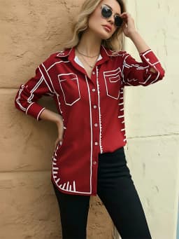 Fashion Printed Ladies Shirts New Chic Women Blouses Spring Summer Tops Blusas Mujer