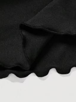 Drawstring And Fold Detail Solid Color Cake Skirt, Spring/Summer, Party Skirt, Beach Skirt, Summer Vacation Outfits