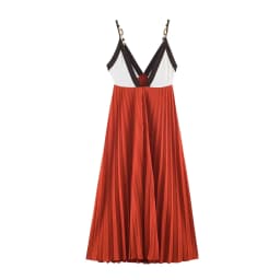 KLKXMYT Elegant Women Beading Slip Long Dress Pleated Sleeveless Backless Sexy Midi Dress Female Evening Party Dresses