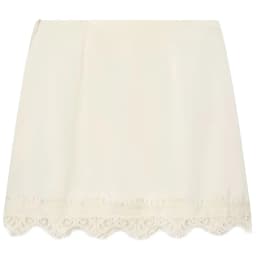 HXAO Satin Lace Skirt Shorts Women's Skirt Sexy Mini High-Waist Culottes Elegant Pencil Skirt Pant Ladies Fashion Party Culottes