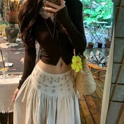 Y2k Vintage Temperament Lace Mesh Pleated Women Skirt High Waist Gothic Bow Slim Bandage A-line Long Skirts Chic Harajuku Faldas