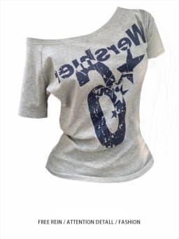 Summer Y2k Sport Off Shoulder Top Women Sexy Vintage 2000s Short Sleeve T Shirt Lady Body Basic Crop Top Female Casual