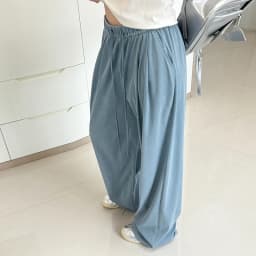 Women's Straight-Leg Denim Jeans, Lyocell Fabric Elastic-Waist Loose-Fit Trousers, Commute Slimming Wide-Leg Pants