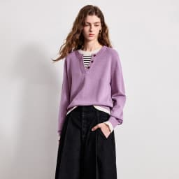 TOYOUTH Women Plied Yarn Knitwear 2026 Spring New Patchwork Two-Piece Illusion Color-Block Intellectual Tops