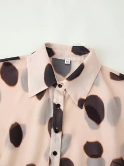 KONDALA Women Summer Beach Party Mini Dress Printed Shirt Style See-through Dress 2026 Trendy Leisure Gathering Chic Y2K Dresses