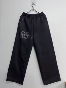 Y2K Women Korean Streetwear Wide Leg Sweatpants Baggy Oversized Rivet Pants Harajuku Grunge Joggers Trousers Acubi 2000s Clothes