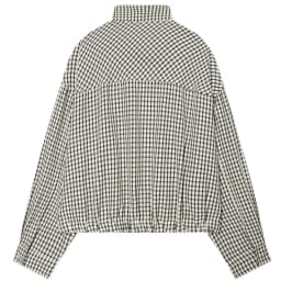 HXAO Plaid Bomber Jacket Women's Jacket Spring Autumn 2026 Crop Oversized Long Sleeve Top Casual Zipper Outerwear Outdoor Coats