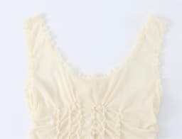 Women's Top 2026 New Summer Bow Decoration Pleated Top for Women Elegant Chic Vacation-style Fashion Ladies Vest Top
