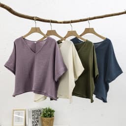 Muslin 100% Cotton Short Sleeve Tee Sexy V-Neck Oversized T-Shirt Streetwear Top Shirts And Blouse Lady Pulovers Camisetas