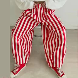 Women's Contrasting Stripe 2 Piece Pant Set Loose Stand Collar Zipper Long Sleeve Coats Wide Leg Pants 2026 Autumn Lady Suit New