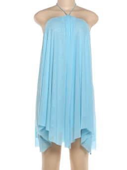 Weird Puss Halter Loose Dress Women Y2K Summer Sleeveless Backless Tiered Lrregular Hem Beach Vacation Sexy Trend Party Bodycon