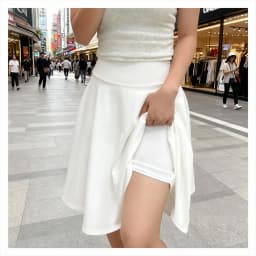 55cm Long Skirt High Waist Inner Lining Shorts Knee Half Skirt Women's Fashion Casual Dancer Clothing Fluffy Pleated Skirts