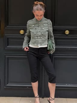 TFMLN Women Casual Denim Jacket Coat 2026 Spring Autumn Long Sleeve Stand Collar Short Coat Female Button Decor Crop Top