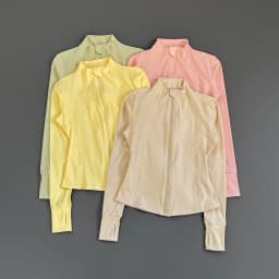 Women Slim Fit Stand Collar Zip Up Yoga Jacket Thumb Hole Long Sleeve Running Fitness Sports Outer Coat
