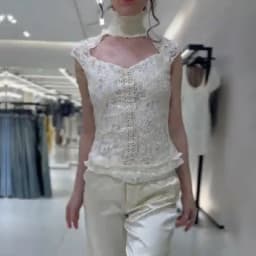Vintage Trendy Lace Top Off‑white Stylish Casual Office Women Blouse Summer Leisure Cute Sweet Date Street Female Outfit