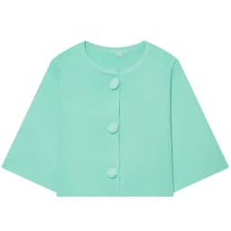 HXAO Women's Cropped Knit Cardigan Summer 2026 Elegant Off White Button O-Neck Short Sleeve Tops For Woman Resort Bolero Sweater