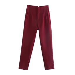 Koekop Office outfits Pencil Trousers Black Pink White Ladies Pants Fashion Office Wear High waist Pants for Women Formal Pants